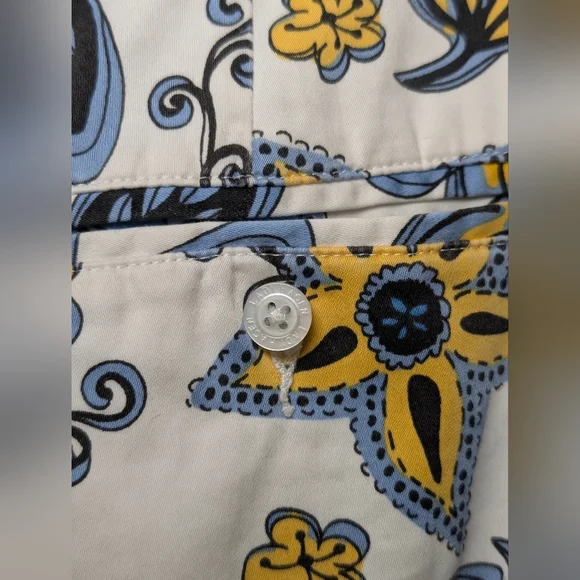 Lady Hagen Floral Golf Skort Size 8 Blue Yellow Athleisure Garden Girl - Picture 4 of 8